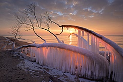 Winterimpressionen am Darer Weststrand